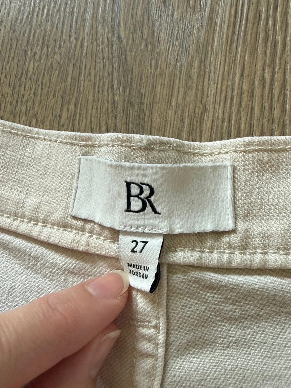 Banana Republic Wide-Leg Chinos in light khaki wash
